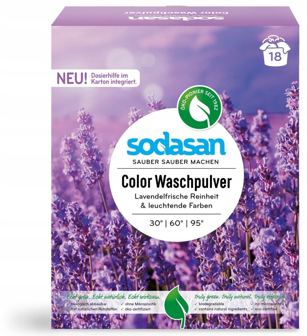 Levně Prášek na praní, univerzální levandulová barva Bio 5 kg