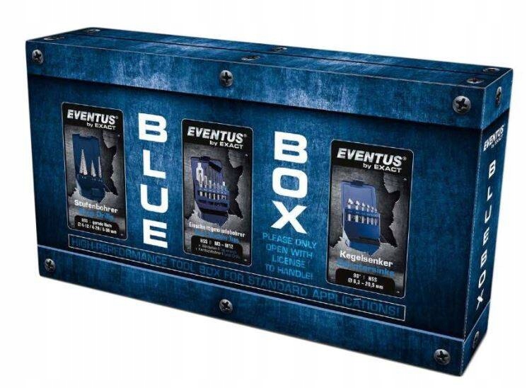 ZESTAW WIERTEŁ BLUE BOX EXACT WIERTŁA+ GWINTOWNIKI+ POGŁĘBIACZE 70613 Marka Exact