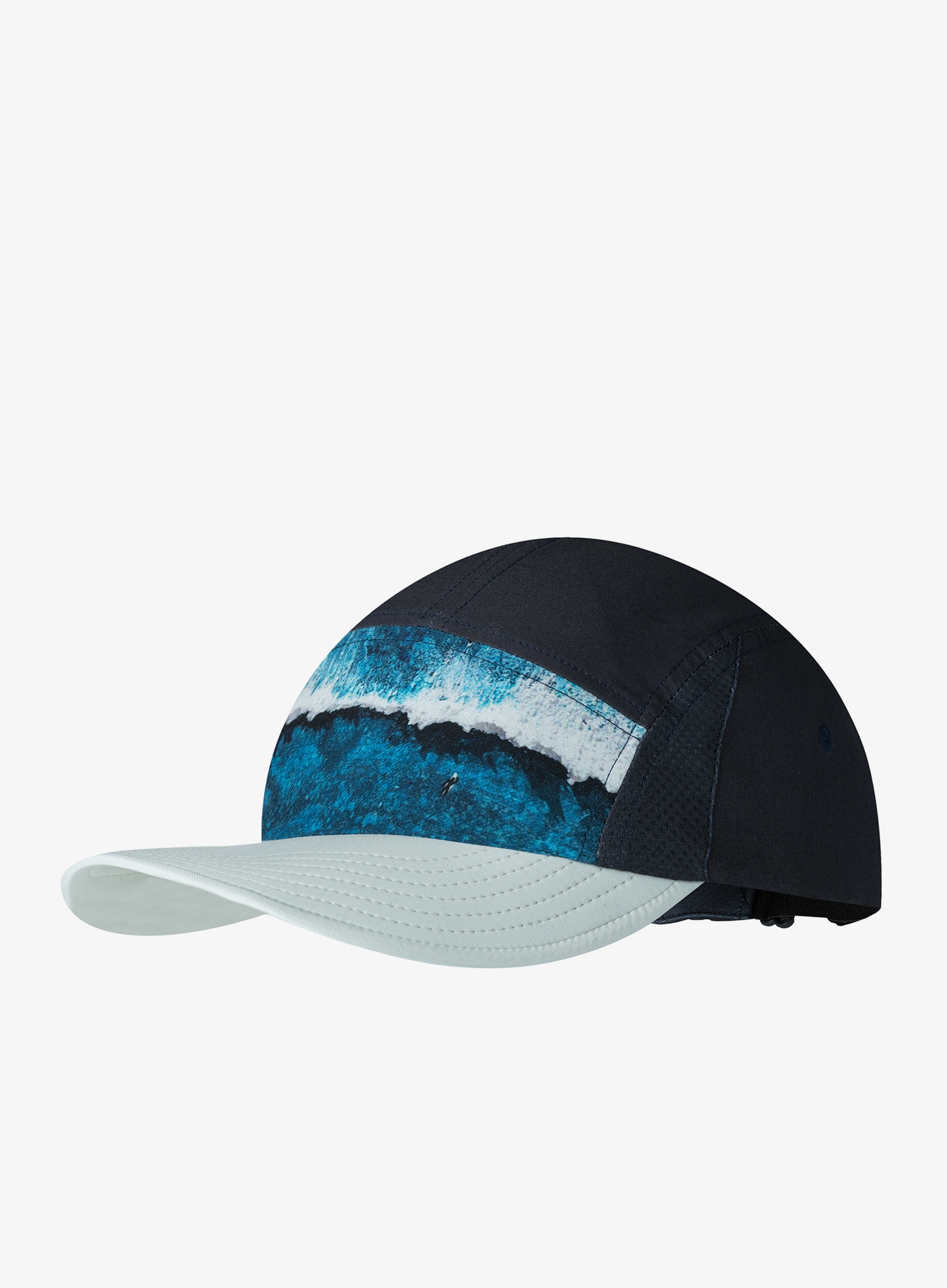 Běžecká čepice Buff 5 Panel Go Cap parley navy S-m