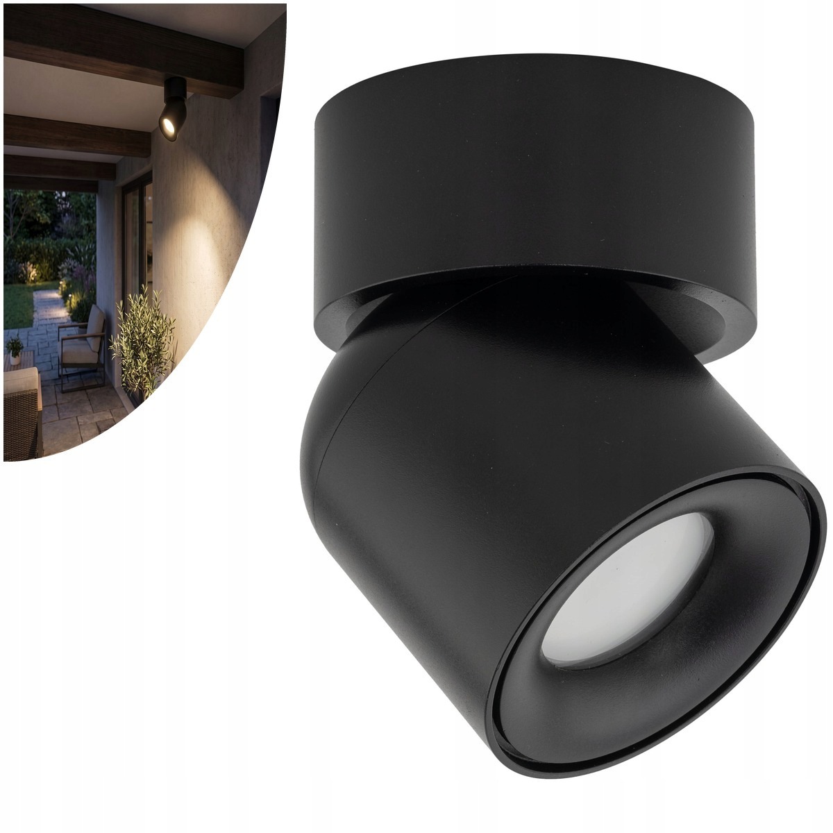 Lampa kúpeľňový reflektor Twist Black 10575 Tk Lighting