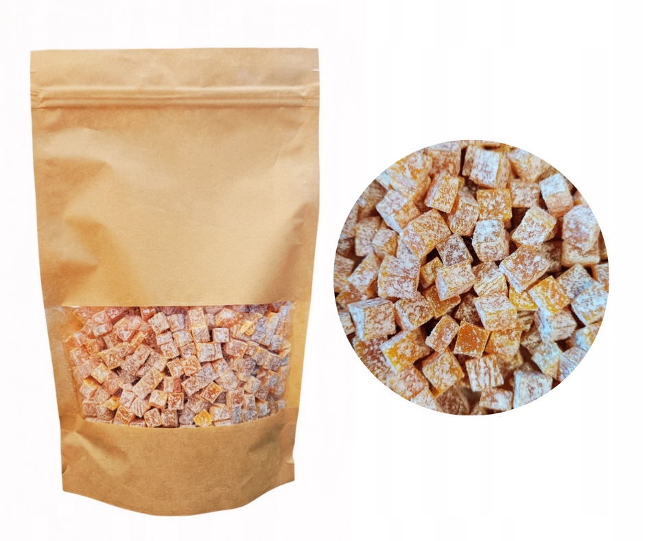 Sušené kostky Pomeranč 1000 g Bez Cukru přírodní Kvalita Dalina 1 kg kol