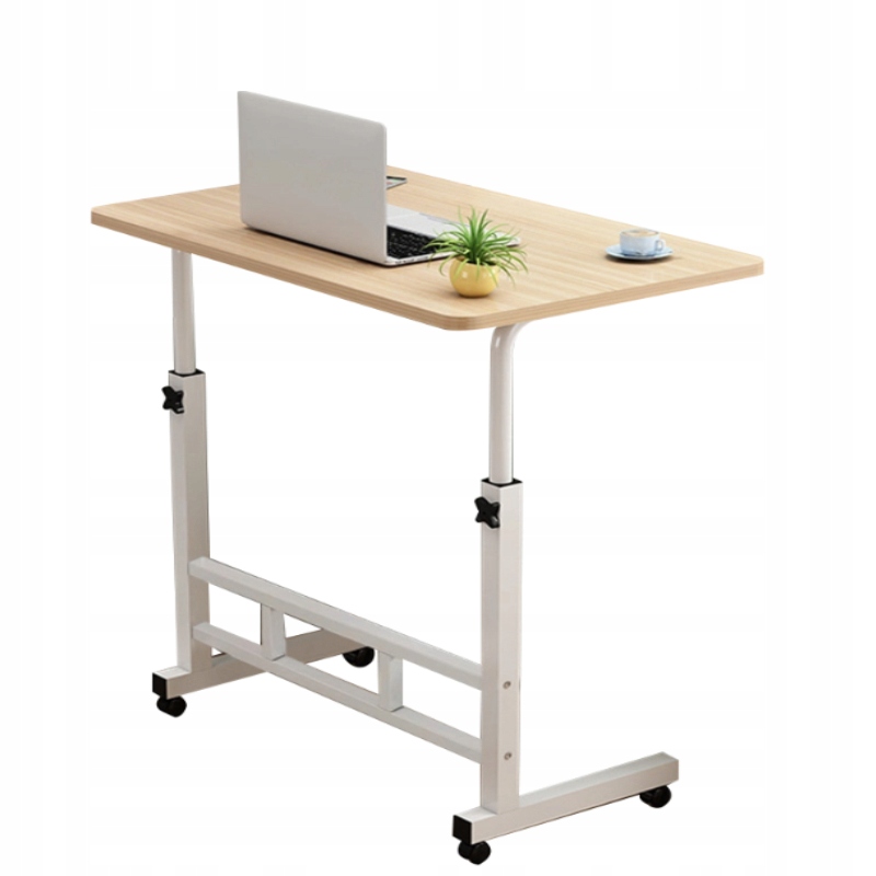 Stolik Pod Laptop Na Kółkach Mobilne Biurko Przyłóżkowe Regulowana