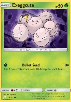 Pokemon TCG Trawiasty - Exeggcute (TEU 8)