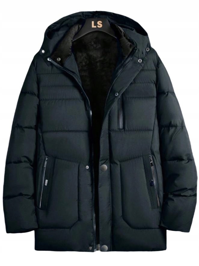 Shein Pánská Prošívaná Bunda S Kapucí XL