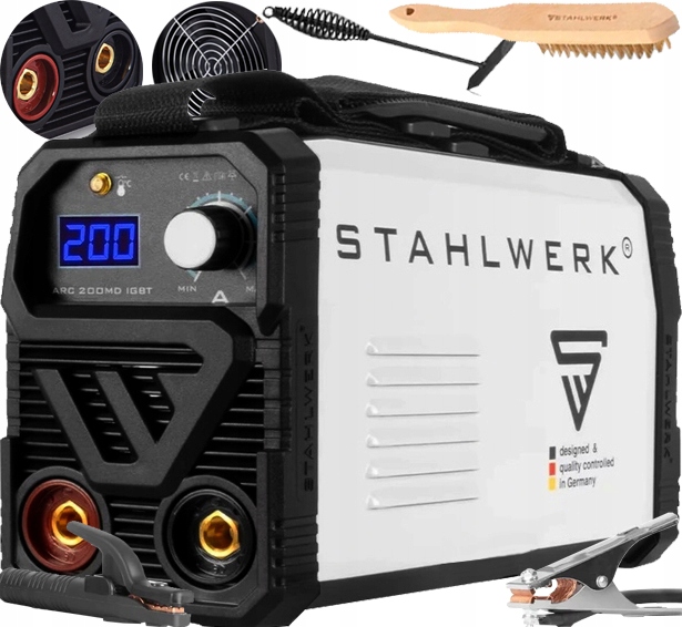 Elektrodová Invertorová Svářečka Mma Stahlwerk Arc 200 MD Igbt 200A 230V