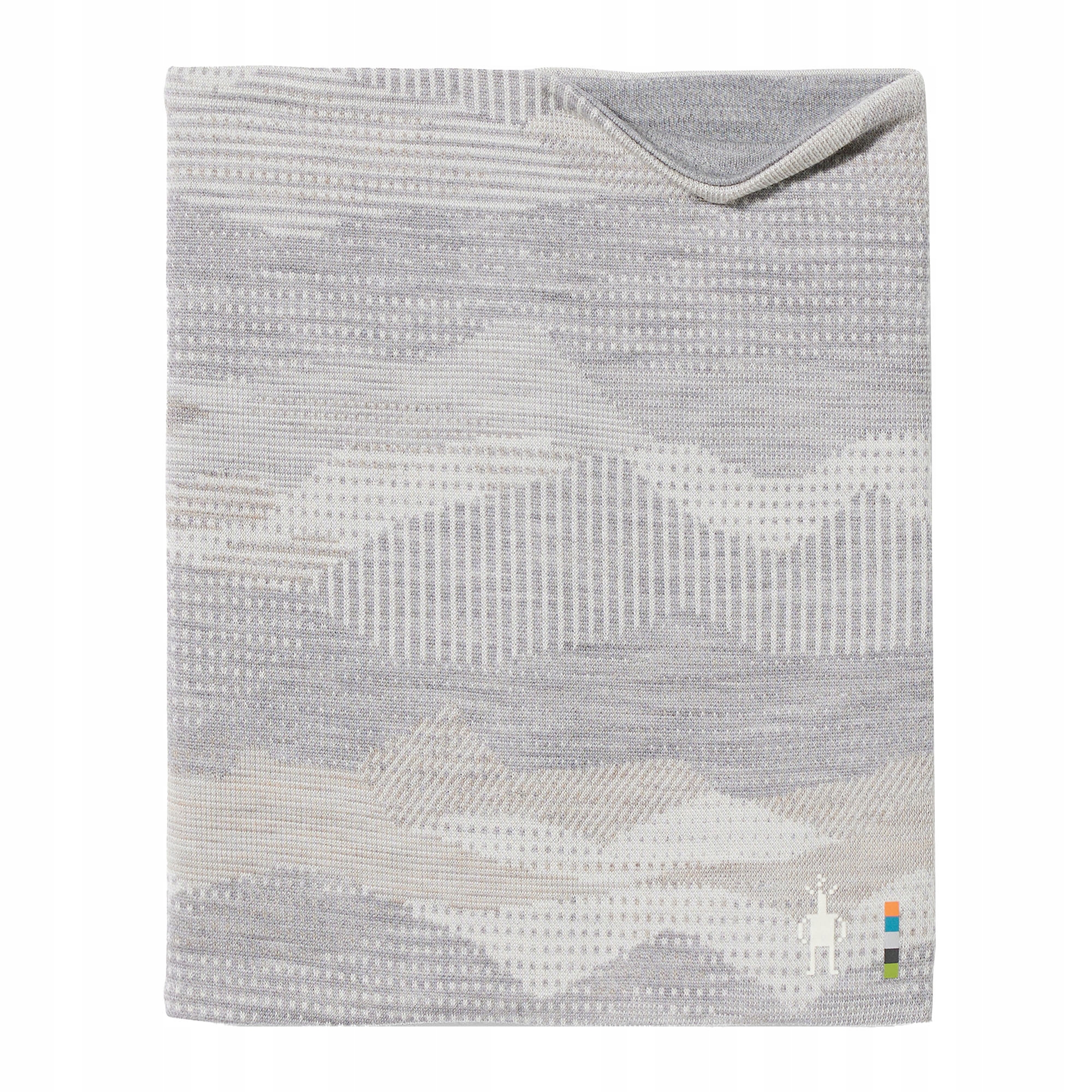 Komin Smartwool Thermal Merino Rebersible light gray mountain scape OS