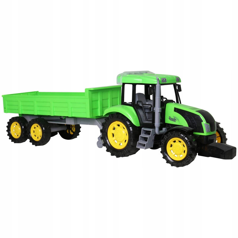 

Traktor z dźwiękiem + przyczepa napęd zestaw 70cm