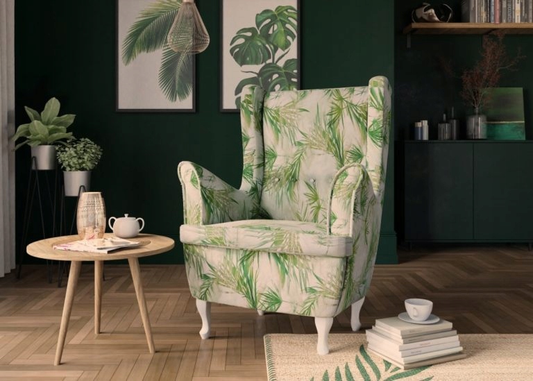 MATERIAŁ PLUSZ WELUR VELVET LIŚCIE OBRUS ZASŁONY Kod producenta M-117