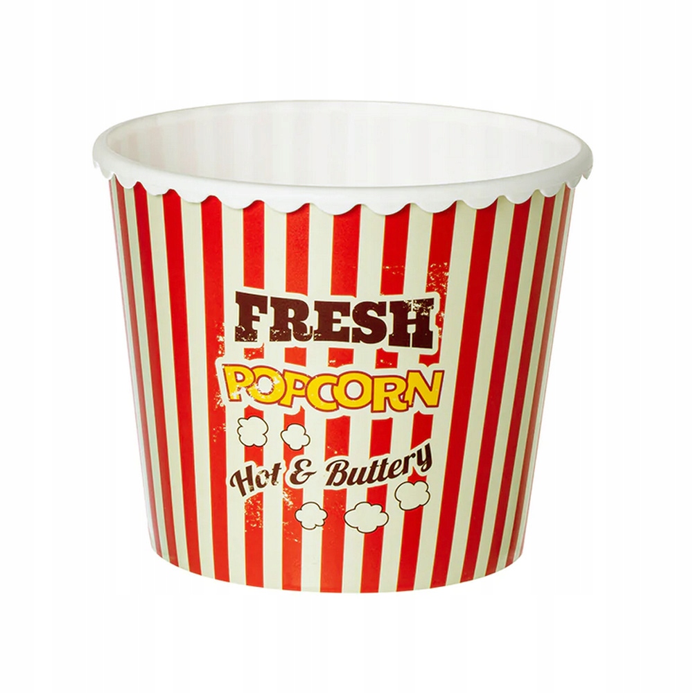 

Pojemnik Wiaderko Kubełek Na Przekąski Popcorn 2L