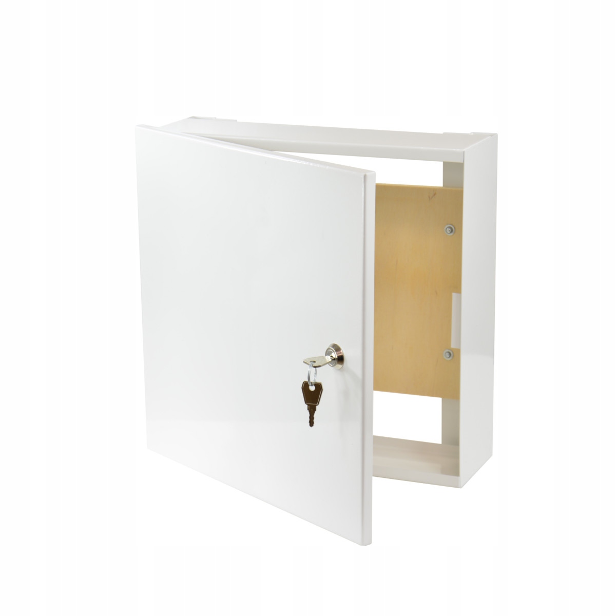 Skříňka Kovová na omítku 30x30x10cm Rozvaděč Bílá