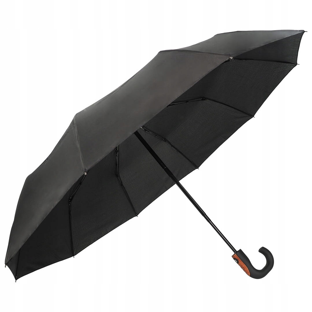 PARASOL MĘSKI DAMSKI PARASOLKA PEŁNY AUTOMAT MOCNA Kolor czarny