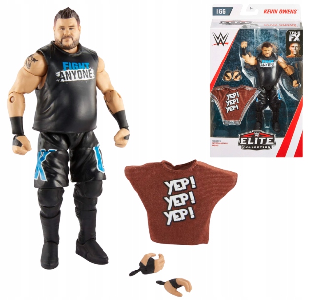 Mattel Wwe Elite Akční Figurka (15 CM) Kevin Owens, Hračka Od 8 Let