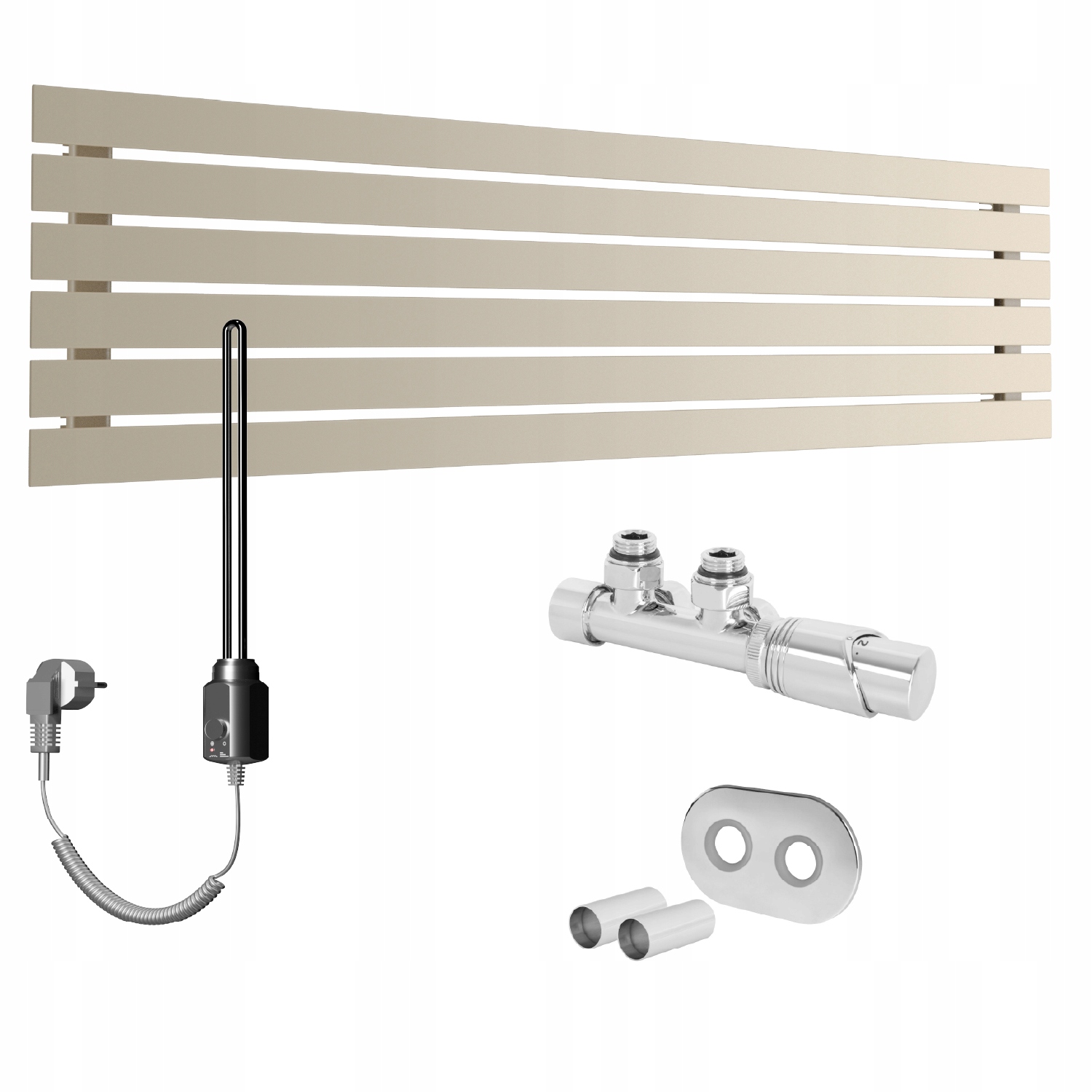 Set Vodovodní a elektrický horizontální ohřívač Bello 45x120 Quartz 1