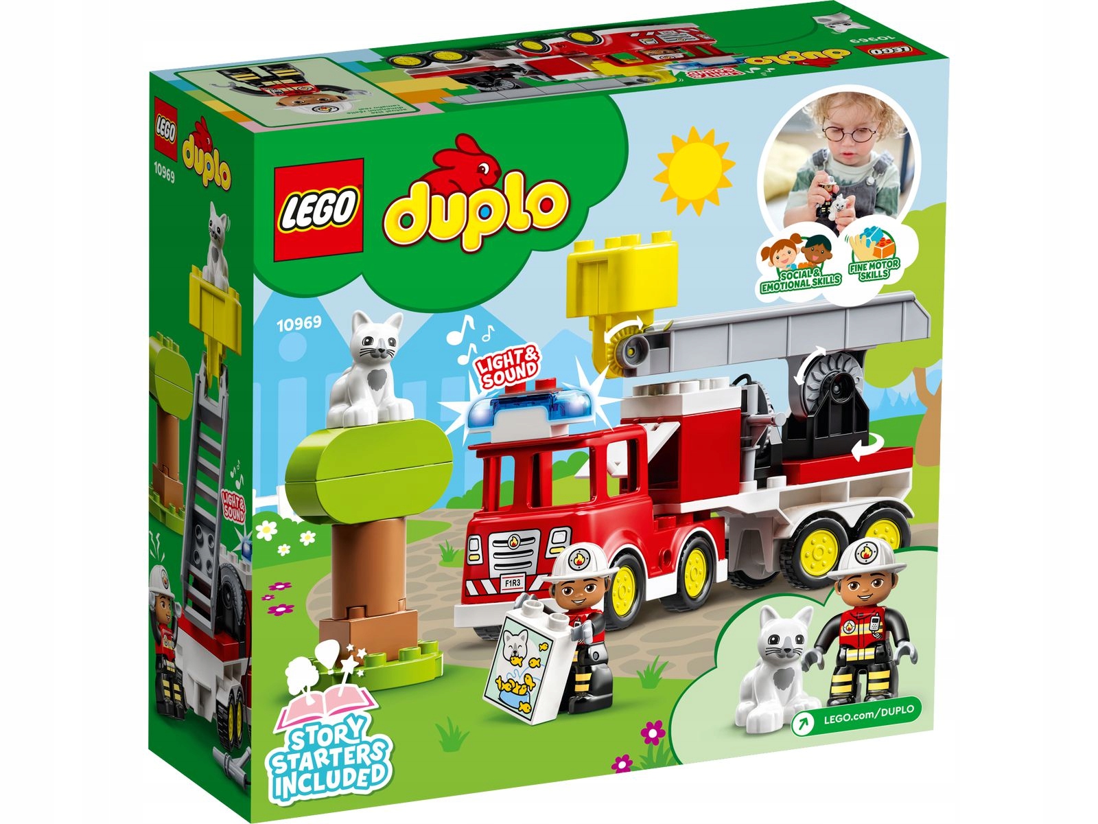Originální Lego 10969 Duplo Hasičský vůz Stavebnice jako dárek Nové