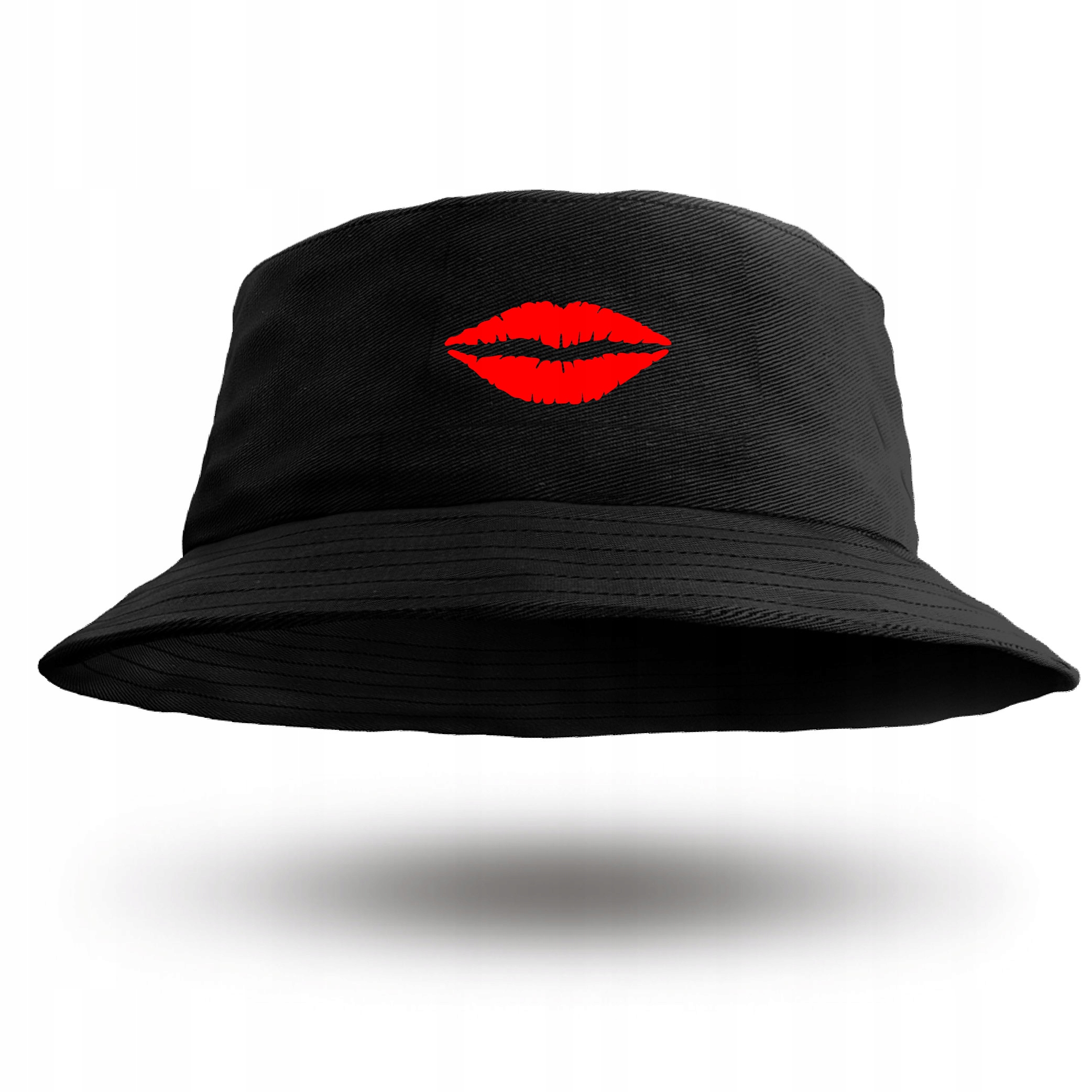 

Czapka Bucket Hat Kapelusz Modny Czerwone Usta