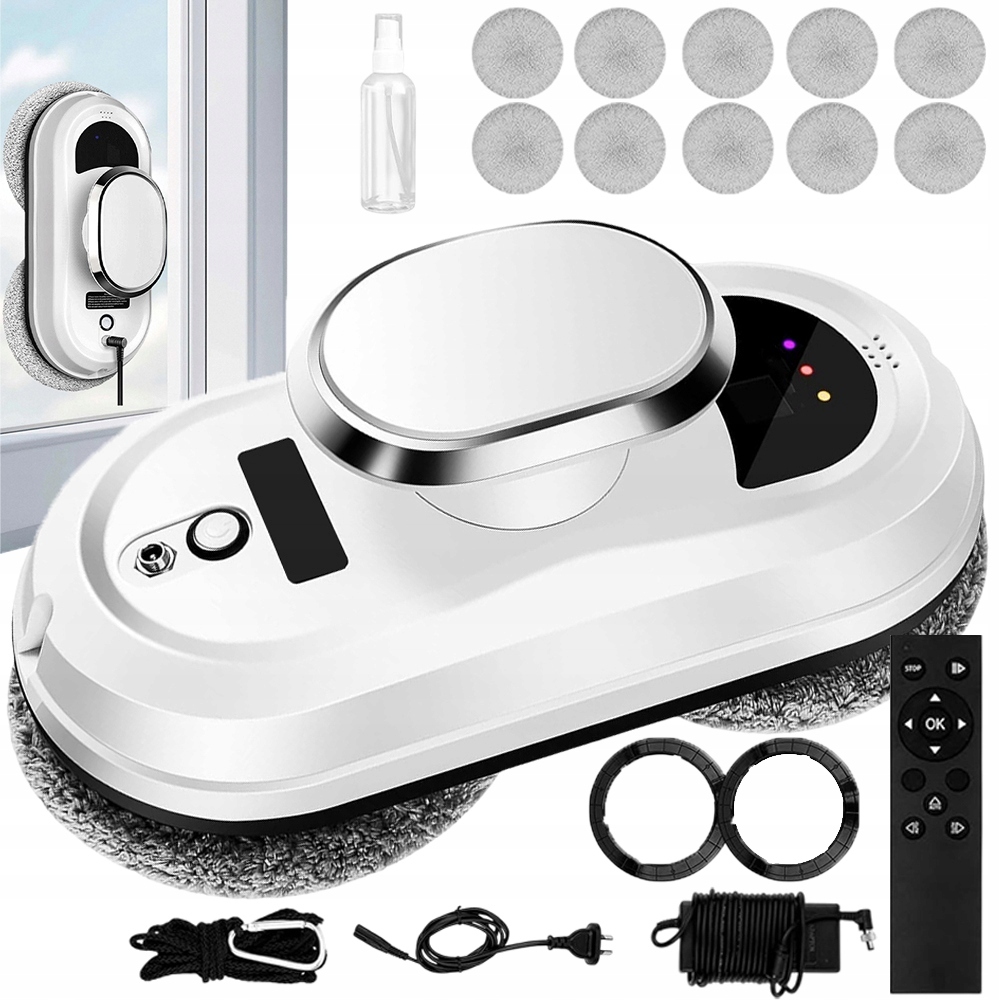 Inteligentny Robot Do Mycia Szyb Szyby Lustra Zestaw Automatyczna Myjka