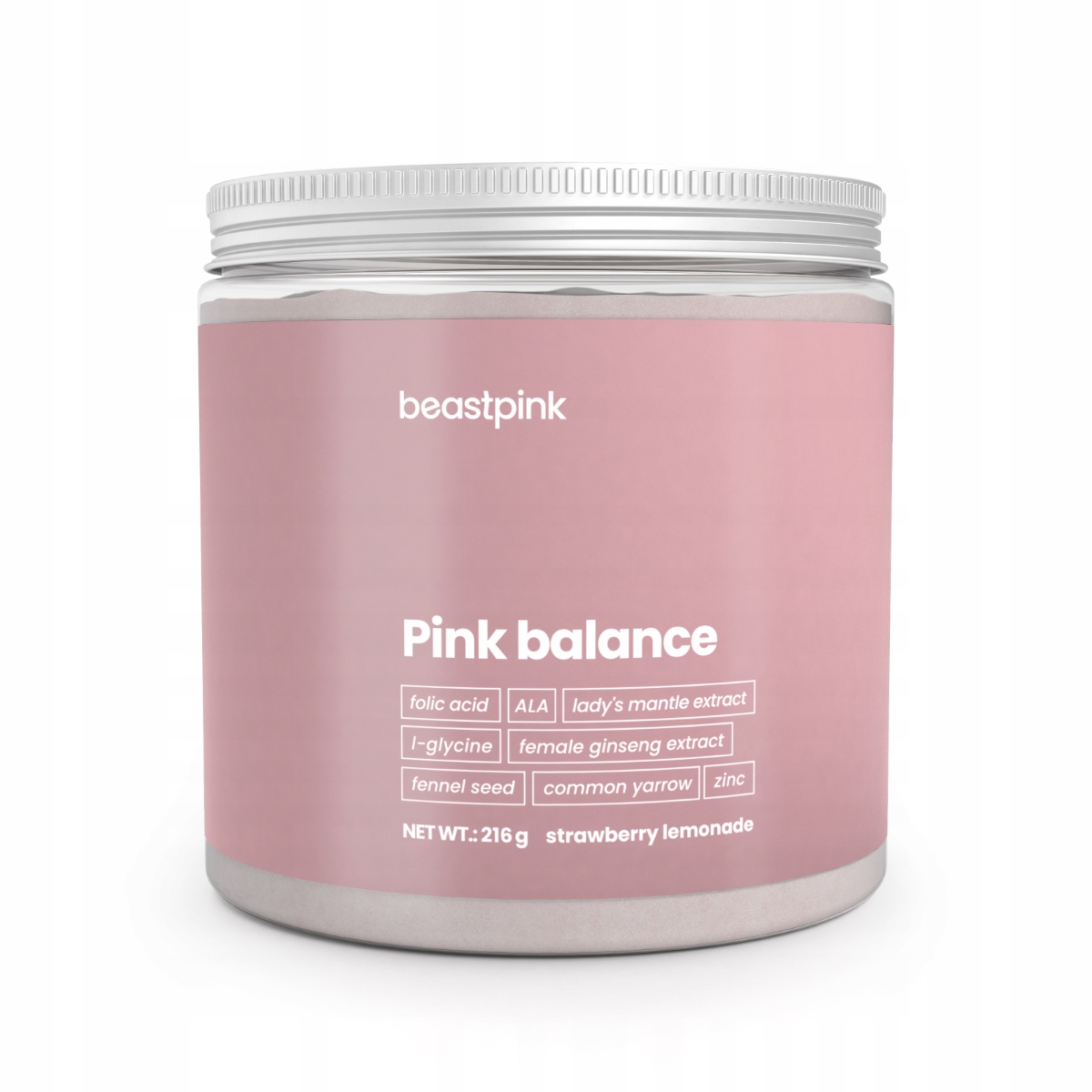 PINK BALANCE RÓWNOWAGA HORMONALNA CYKL BeastPink 216 g truskawka