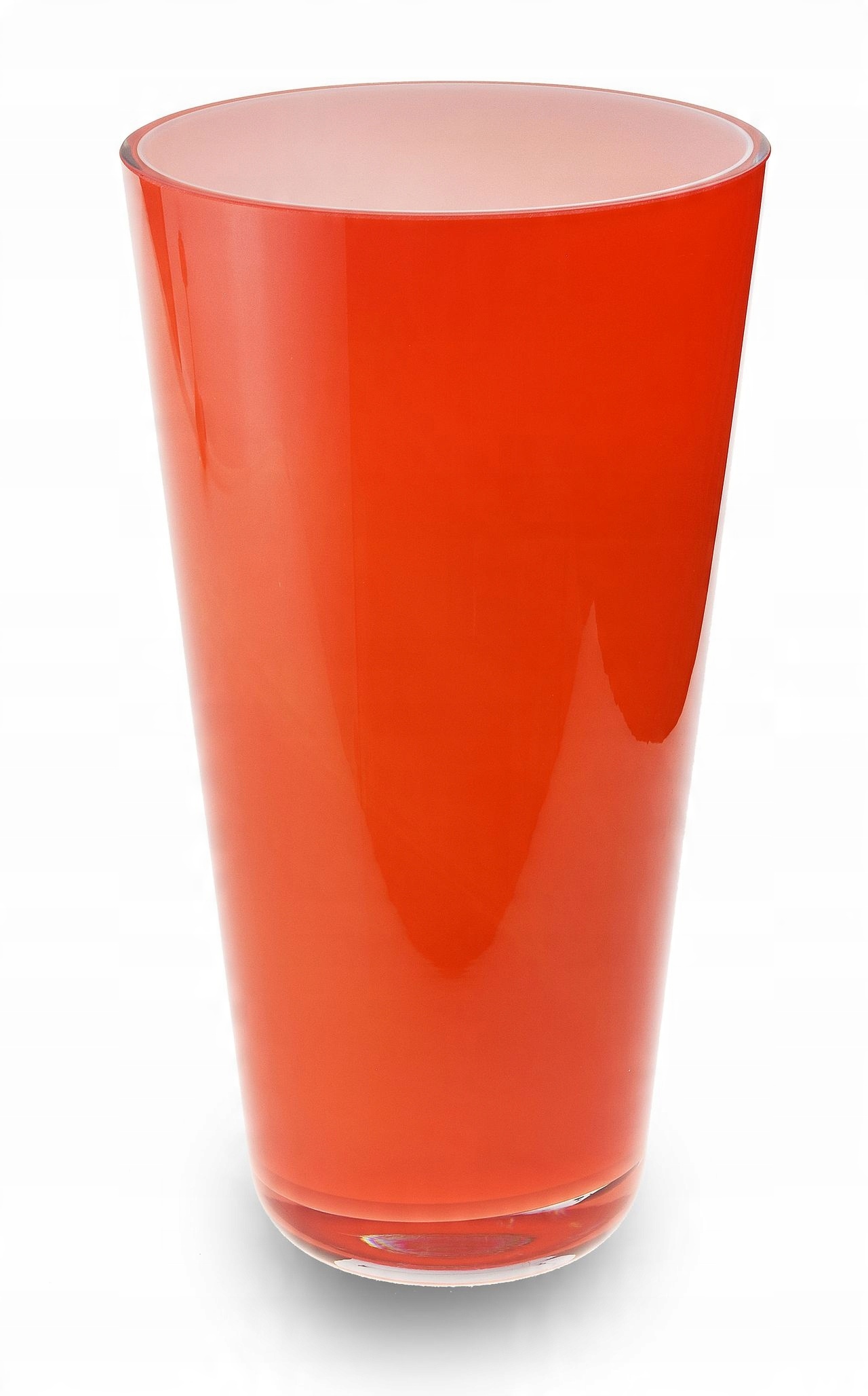 

Wazon szklany dekoracyjny pomarańczowy kwiaty 26cm