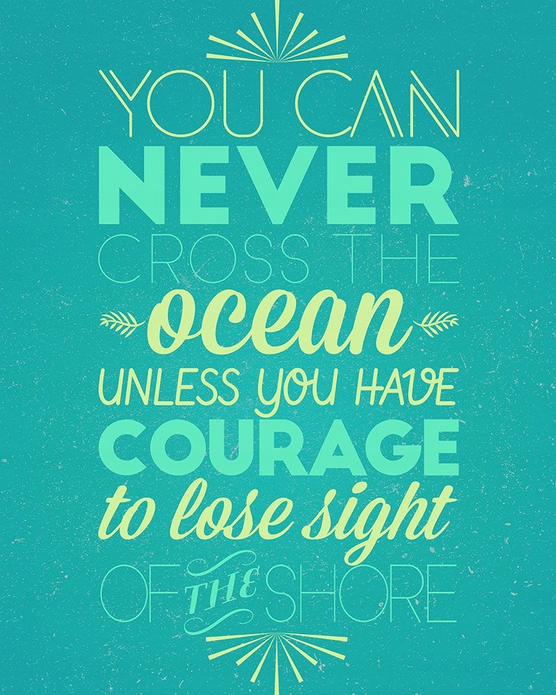 

You can never cross the ocean Duży Plakat 40x50 cm