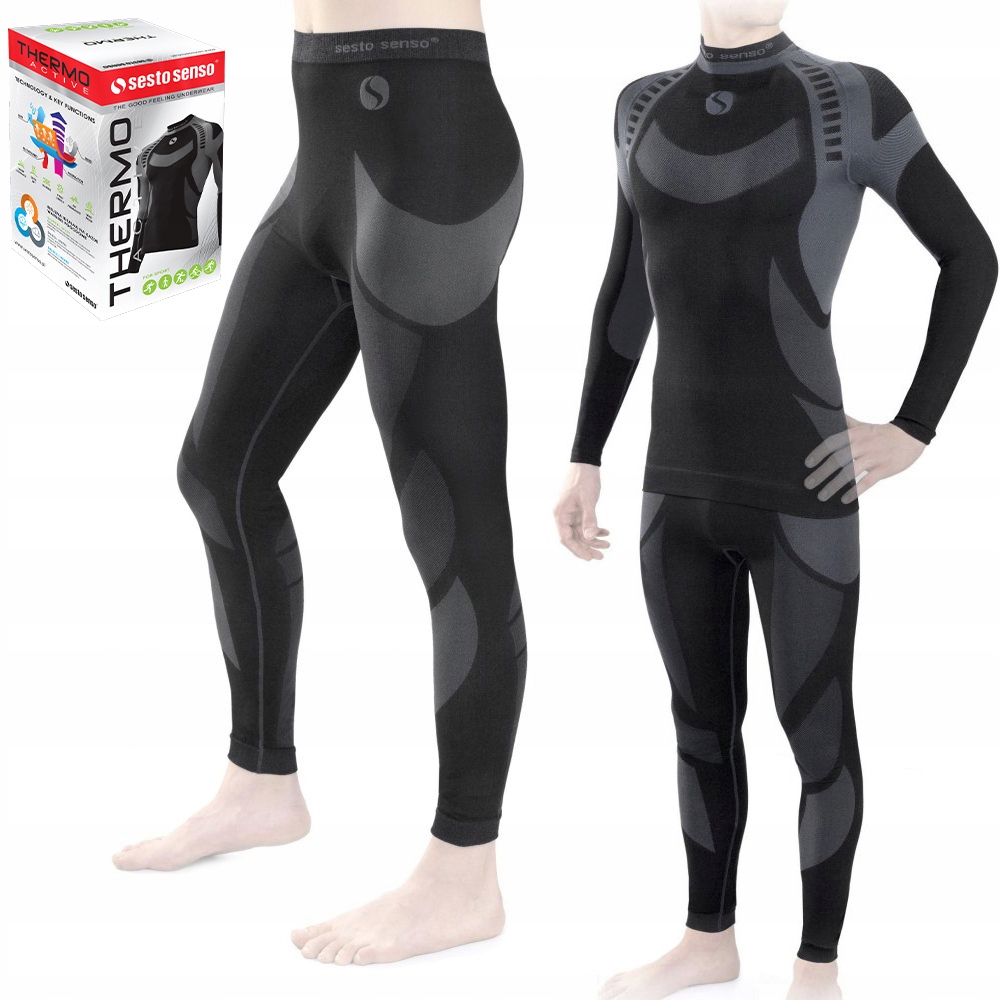 Termoaktivní komplet pánského sportovního termoprádla Sesto Senso L