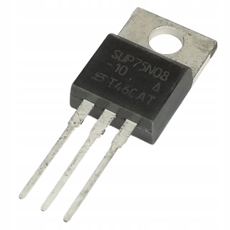 Tranzystor SUP75N08-10 Mosfet-n, 75V, 75A