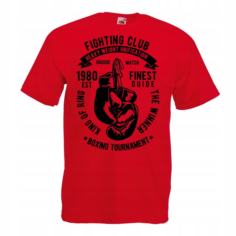 

Koszulka boks box bokser sport sztuki walki S czer