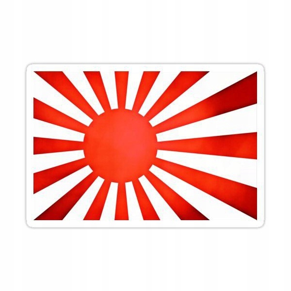 Japan Sun naklejka drukowana