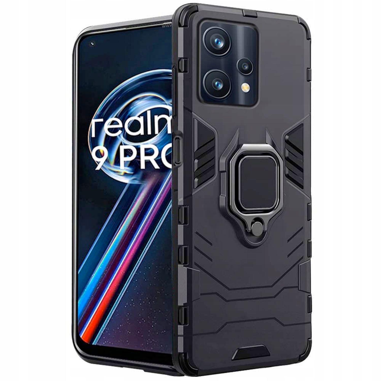 

Etui Pancerne Do Realme 9 5G 9 Pro Obudowa Ring