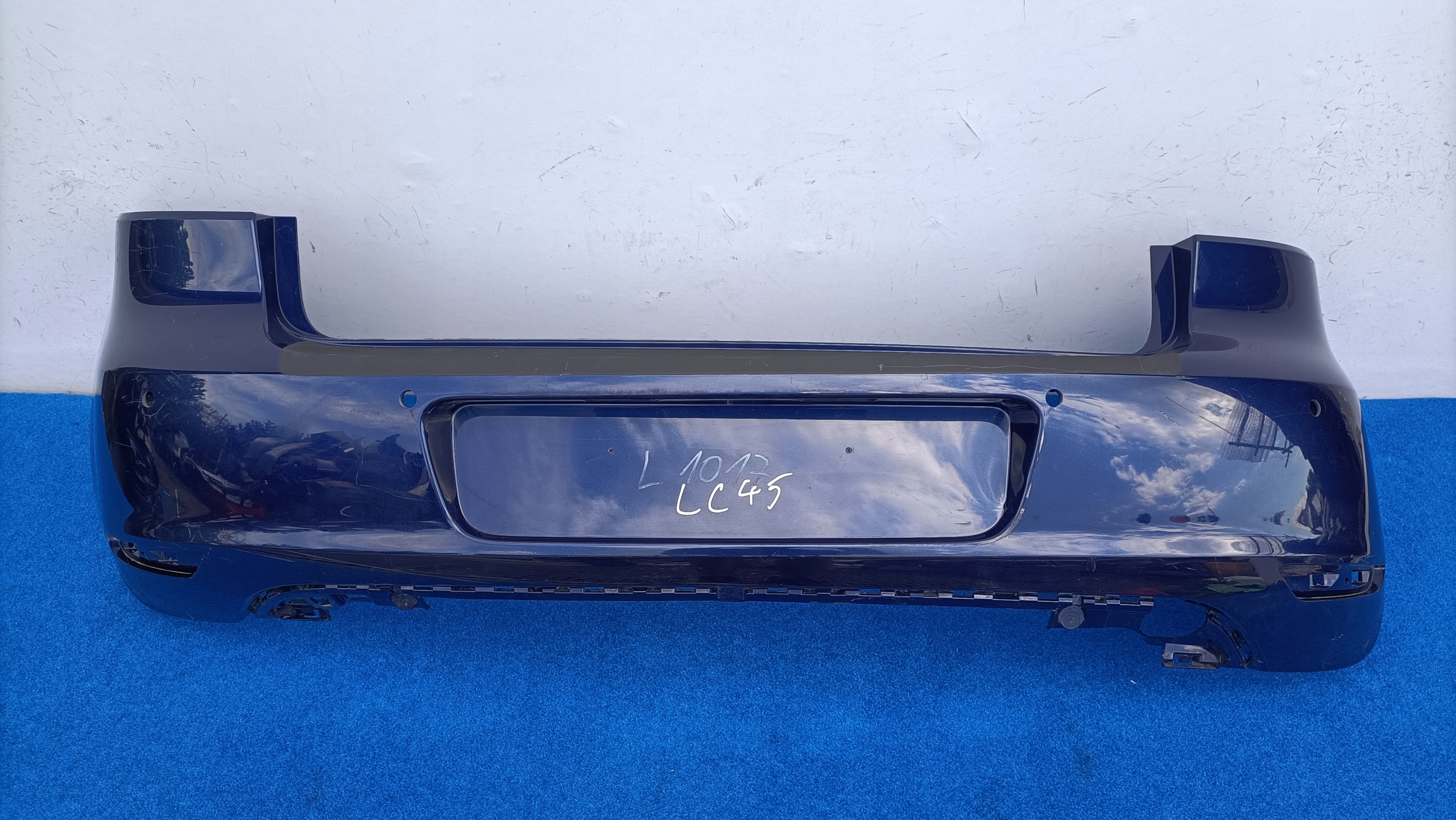 VW GOLF 6 VI HB bumper rear part rear 4XPDC 5K6807421 LC45
