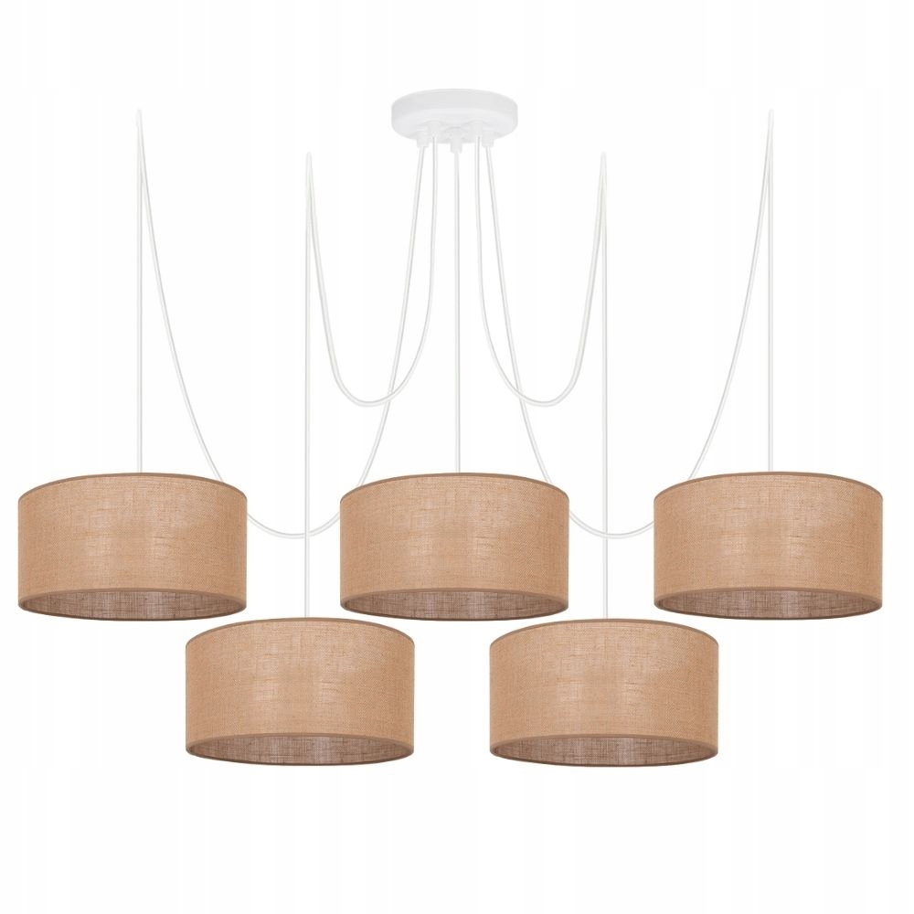 Závěsná Lampa Boho Pavouk Spider Stínidlo Juta 30 CM