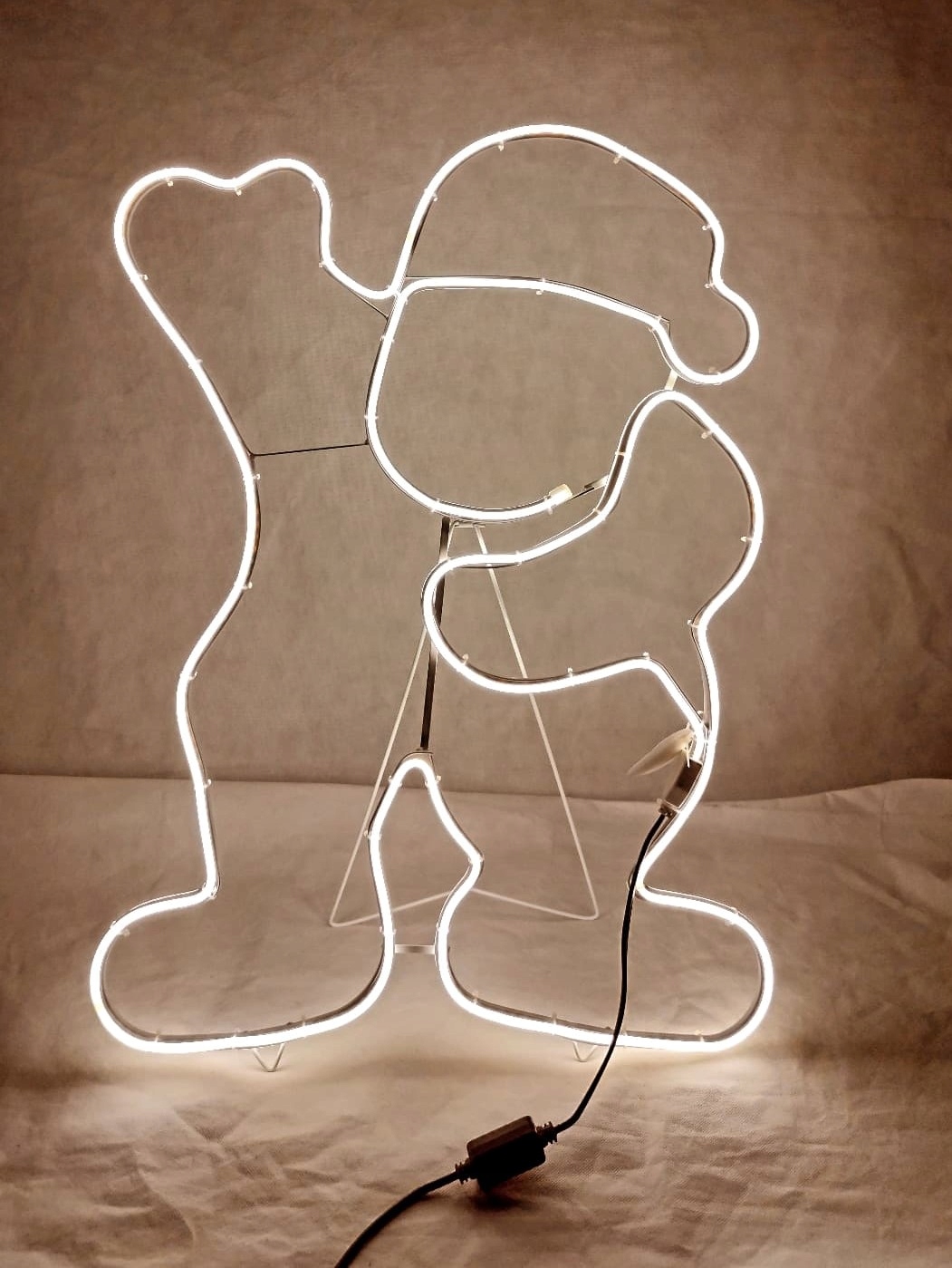 Vánoční Ozdoba Mikuláš Teplá Bílá Neon