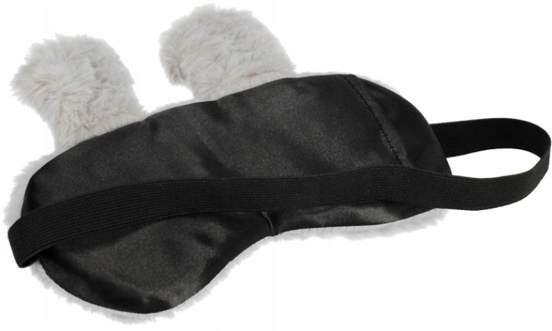 Maska do spania opaska na oczy szara Króliczek Marka Inna marka