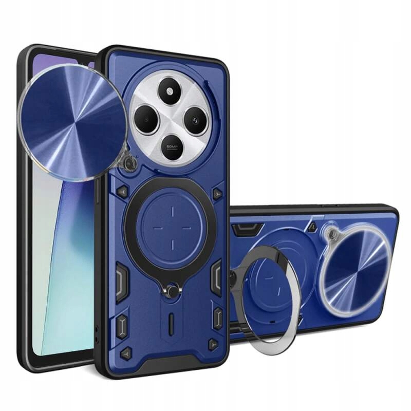 Techsuit CamGuard Pro etui do Xiaomi Redmi 14C Poco C75 – Niebieskie