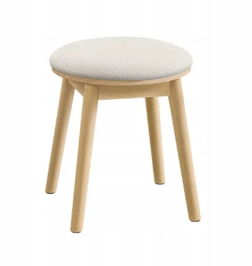 Stolička na líčenie Songmics boho 37×43 cm krémová bouclé 120 kg