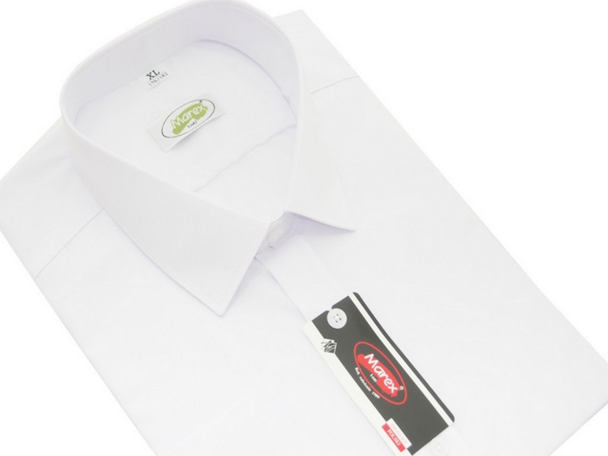 Koszula Męska Biała Slim Długi Rękaw XL 43/44 176-182 Mxb