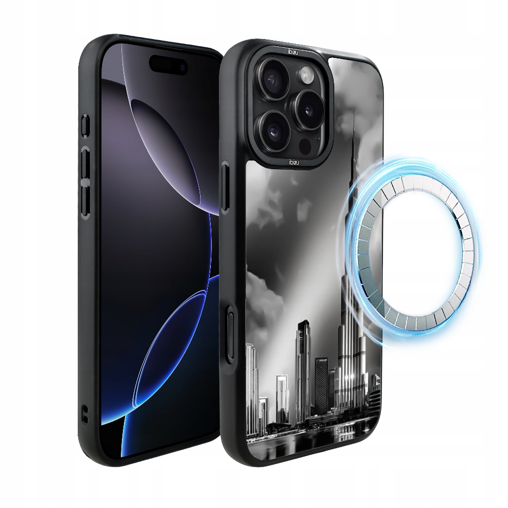 Pouzdro pro iPhone 16 Pro Ibizu DropGuard Matt s MagSafe, Burj Khalifa