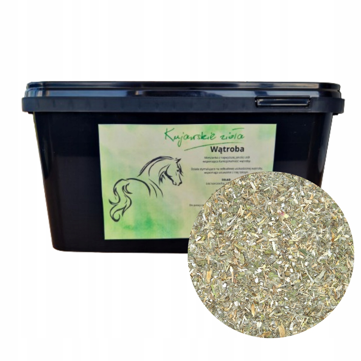 Naturalna mieszanka ziół dla koni – Na Wątrobę (2000g) 2kg