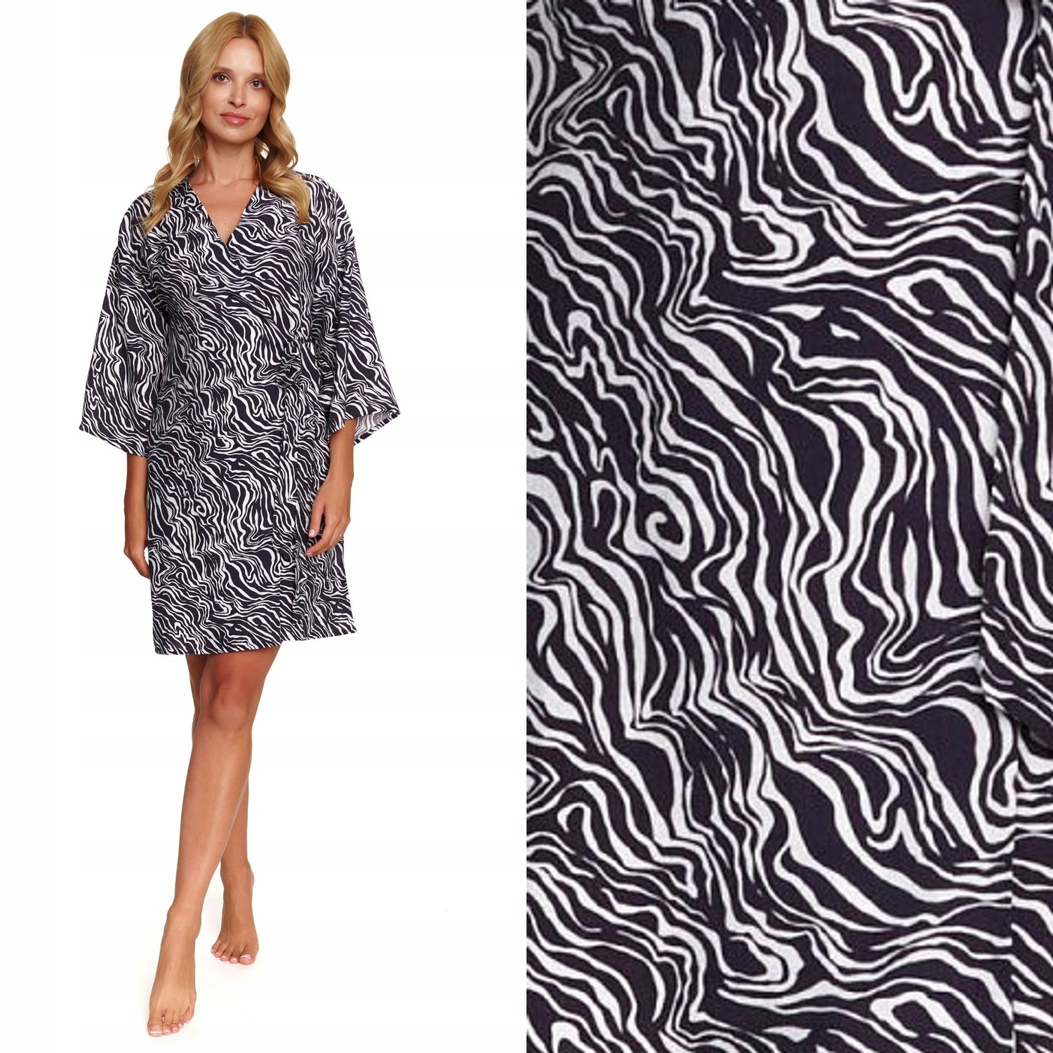 Dámský župan Doctornap Sww 7169 miami grey grafit s viskózou, velikost M