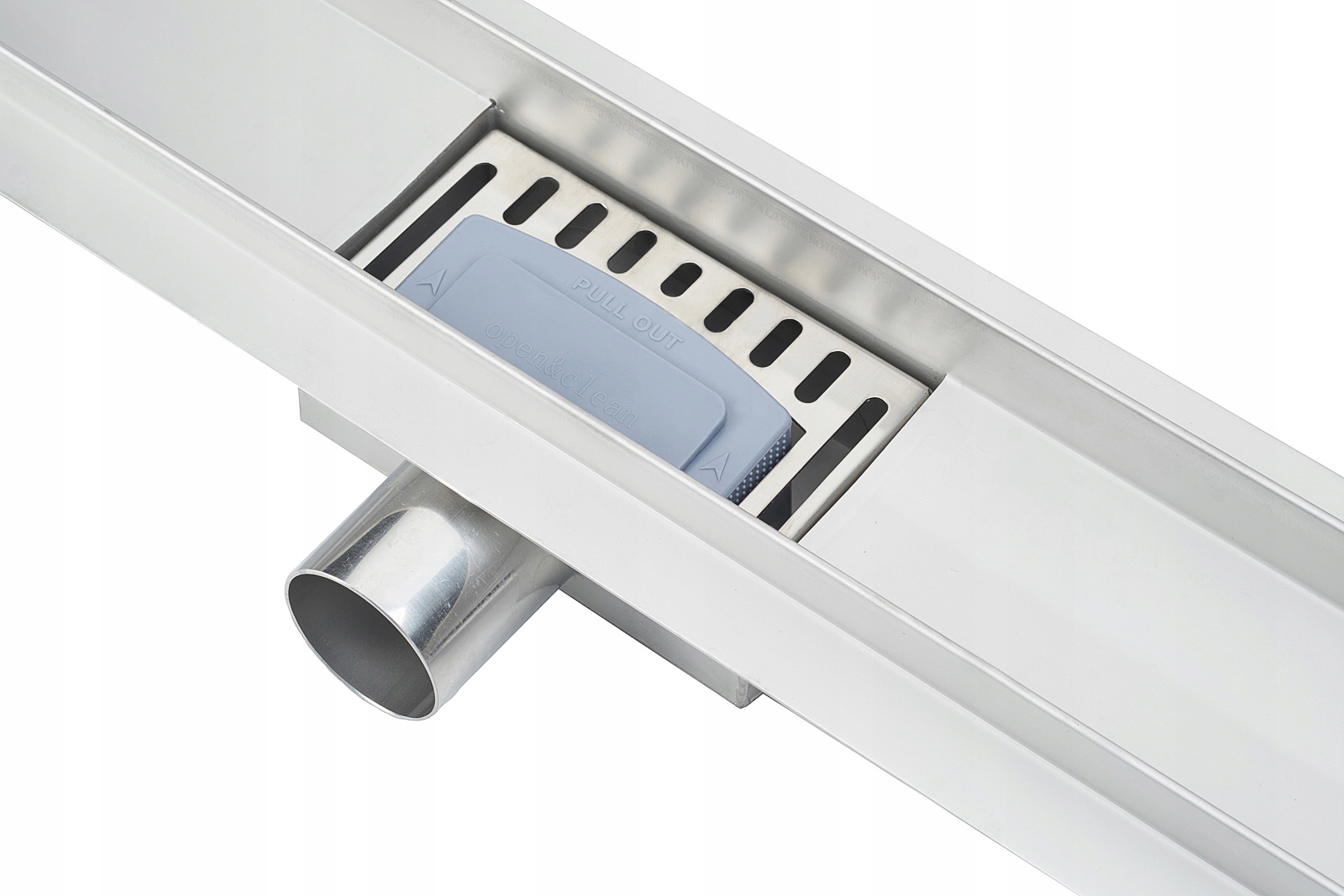 SANITLINE Odpływ liniowy CZARNE SZKŁO 60cm 52mm PL Kod producenta SL/CS60