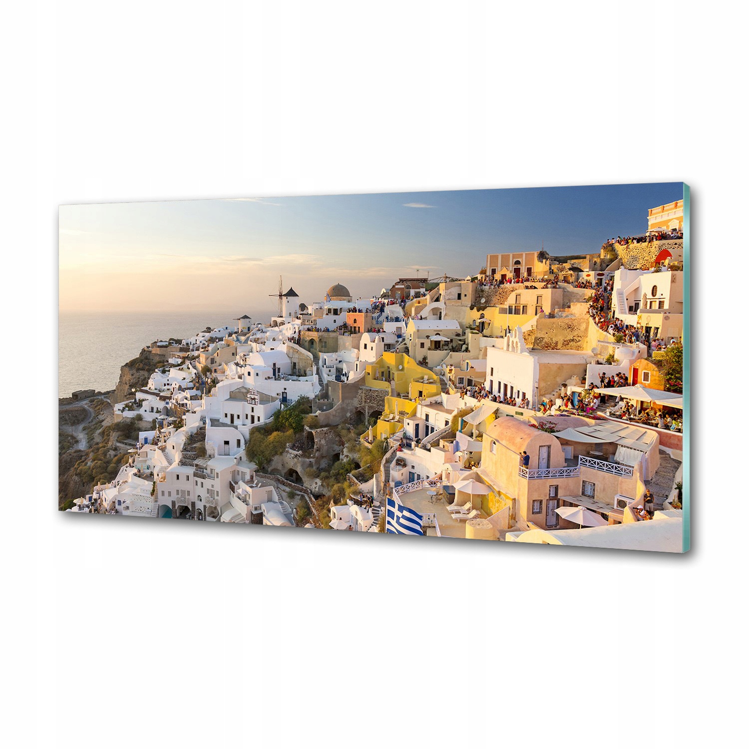 Panel do kuchyne Santorini Grécko 100 x 50 cm Lepidlo