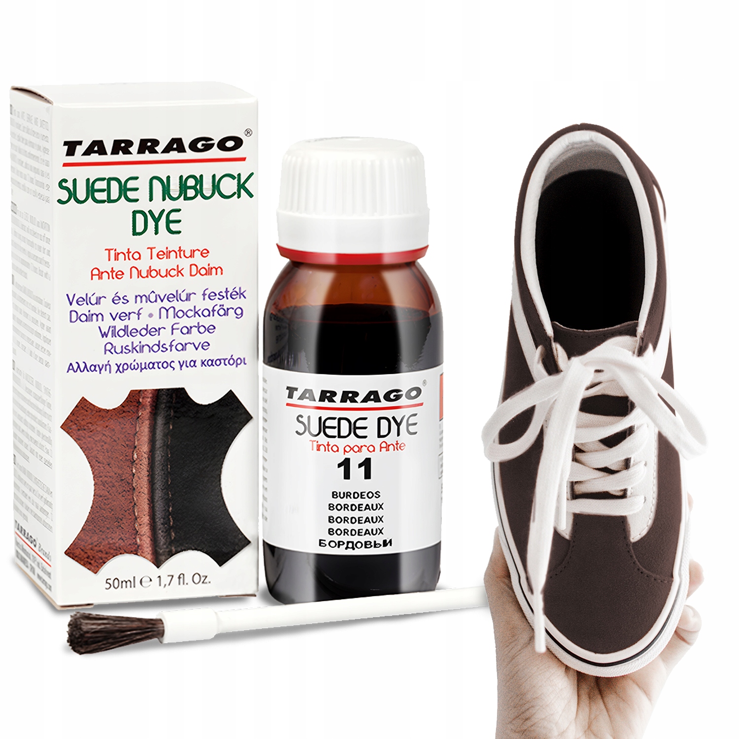 

Brązowa Farba Do Butów Zamszowych Nubuk Dye 50 ml