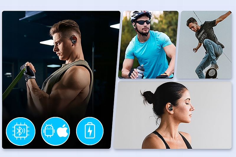 SPORTOWE SŁUCHAWKI BEZPRZEWODOWE BLUETOOTH 5.0 Wersja Bluetooth Bluetooth 5.0
