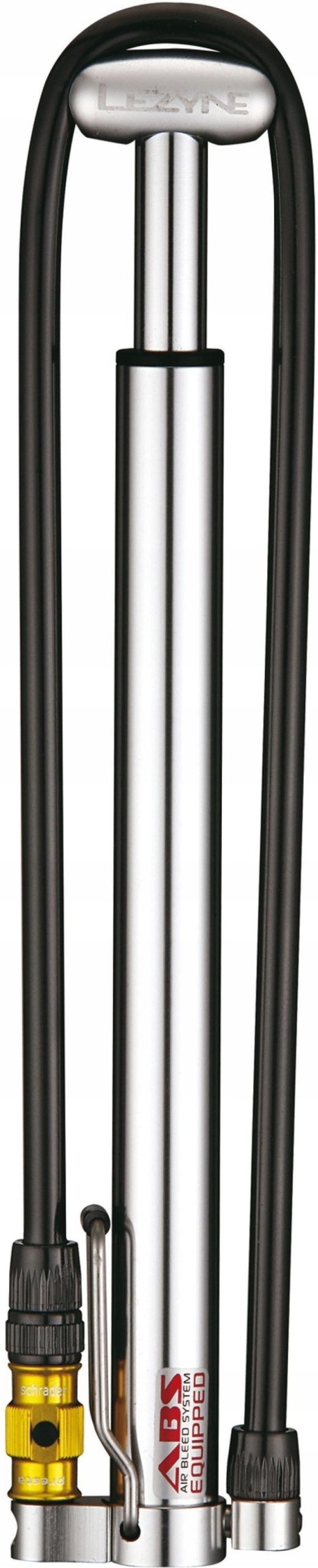 Ruční pumpička Lezyne Cnc Micro Floor Drive Hp stříbrná