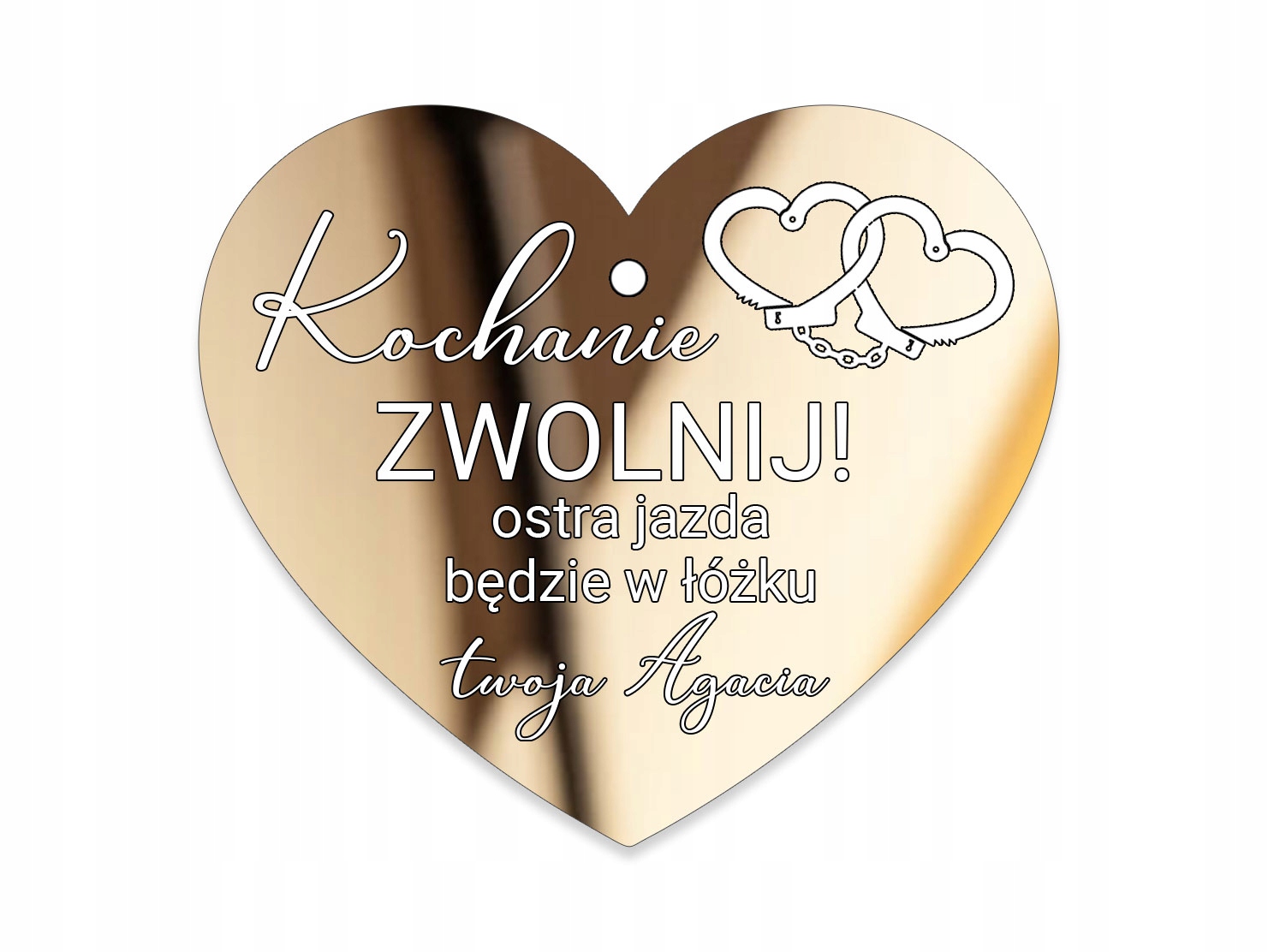 ZAWIESZKA GRAWER do samochodu SERCE na lusterko