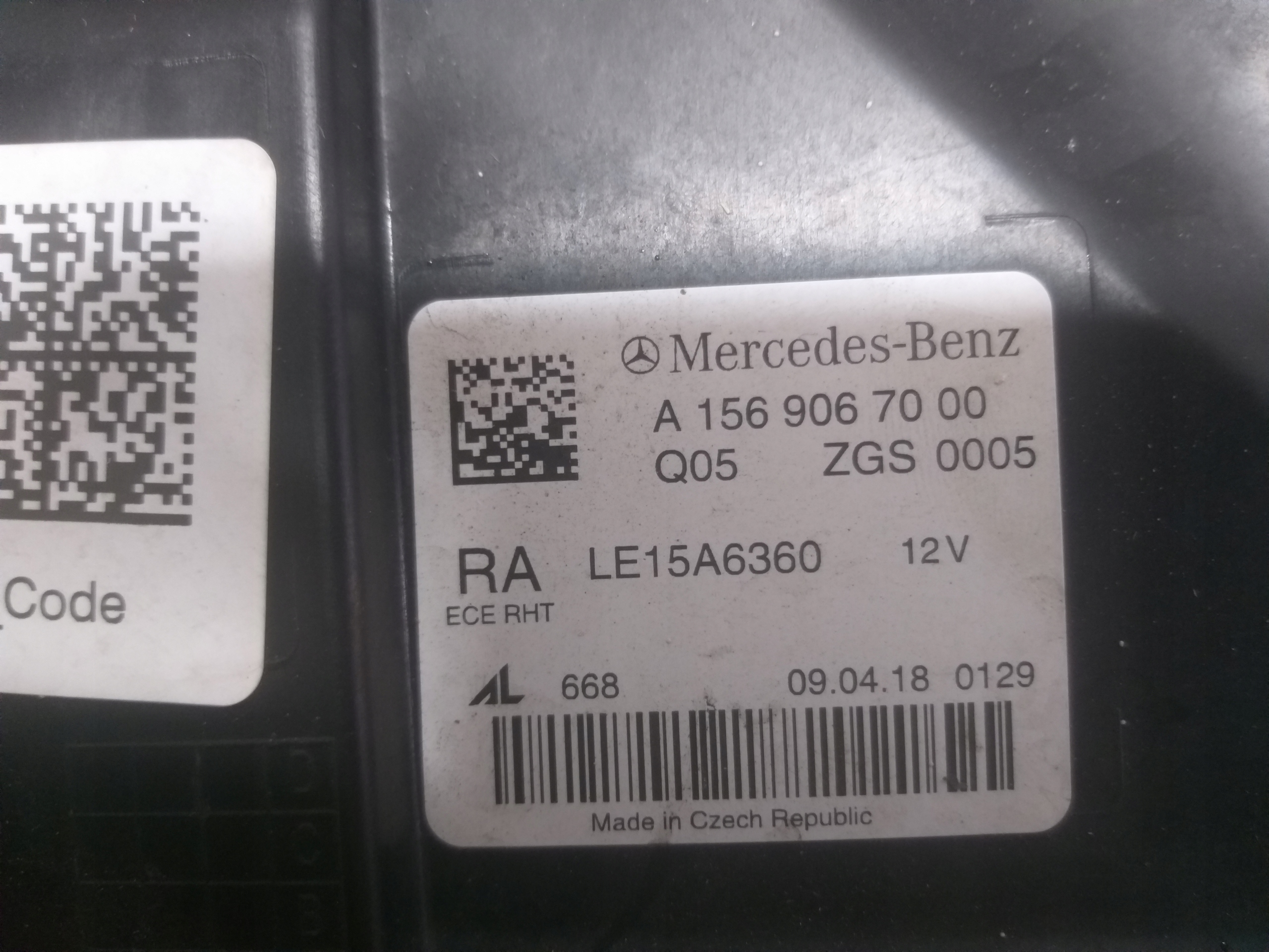 light front right MERCEDES GLA W156 FULL LED HP LIFT A1569067000