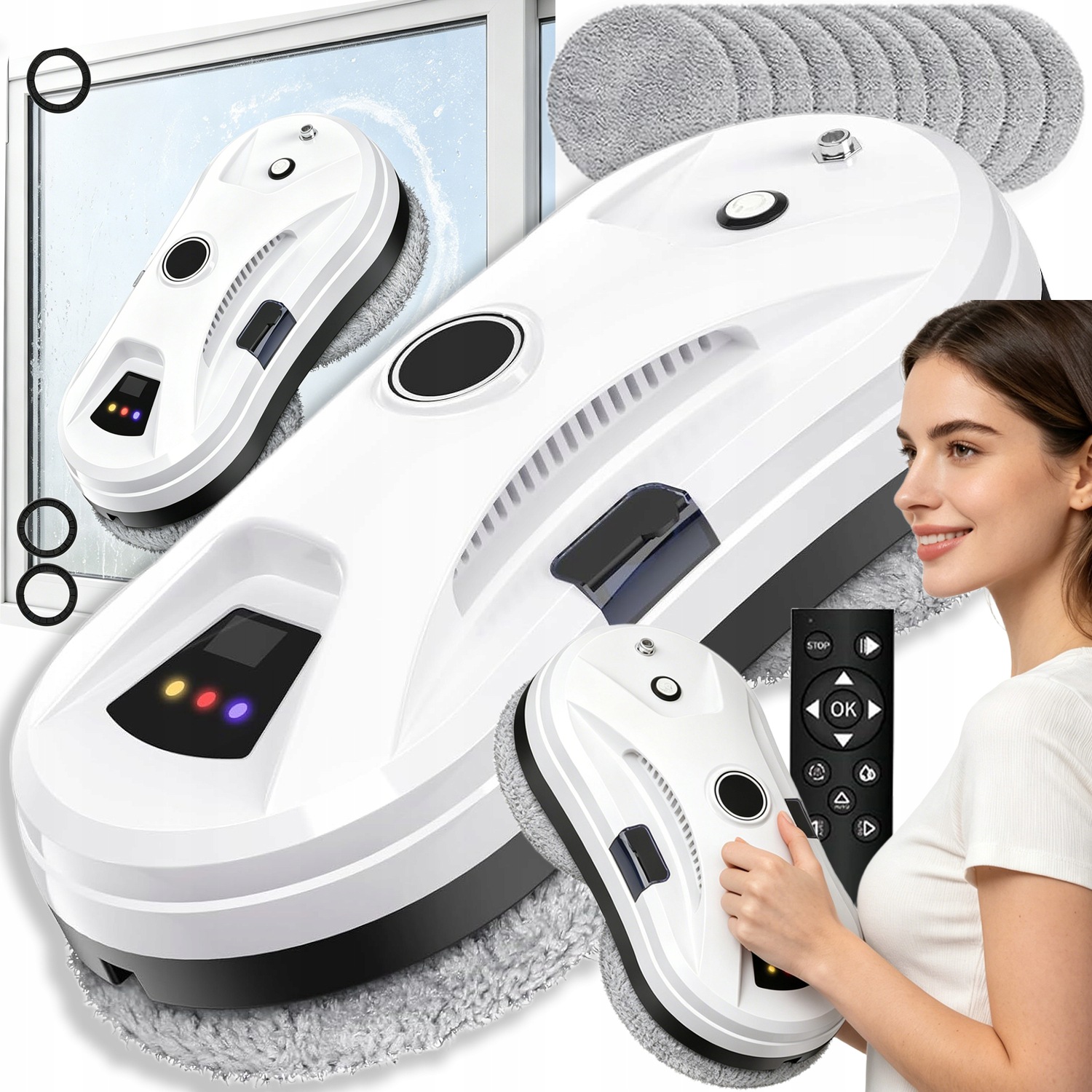 Inteligentní Robot Na Mytí Oken A Automatická Myčka Oken 5600PA 90 W