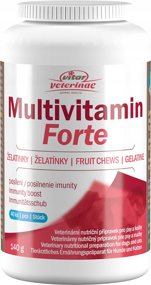 Levně Vitamínové sady pro psy a kočky Vitar želatinové kapsle 140 g 40 ks