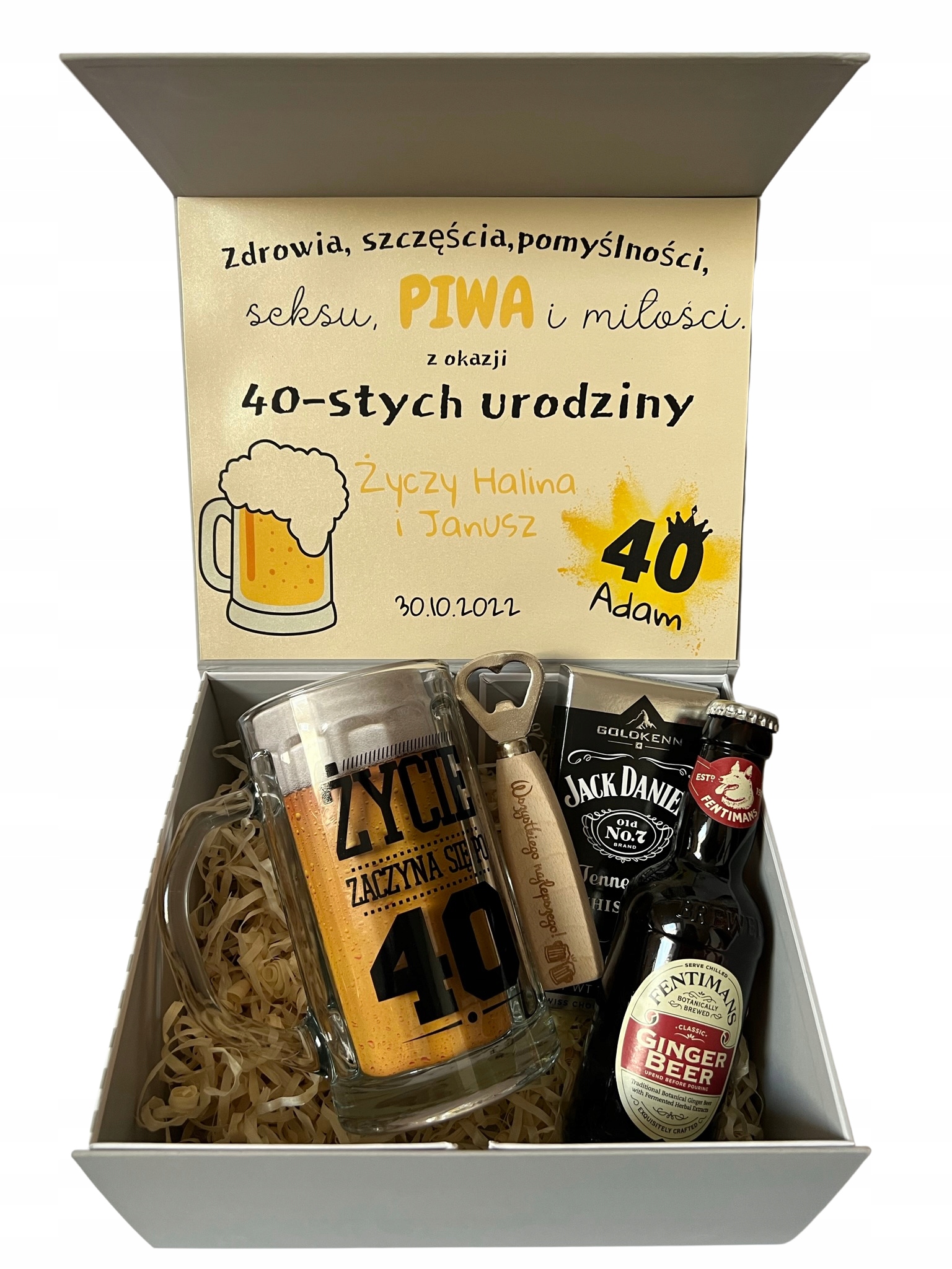 Krabička Box dárek k 30,40,50,60. narozeninám