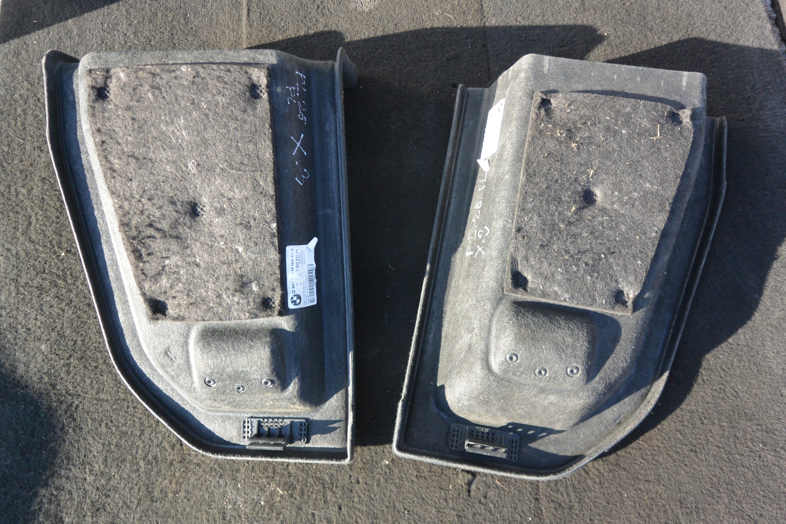 boot upholstery sump right left KPL BMW X3 F25