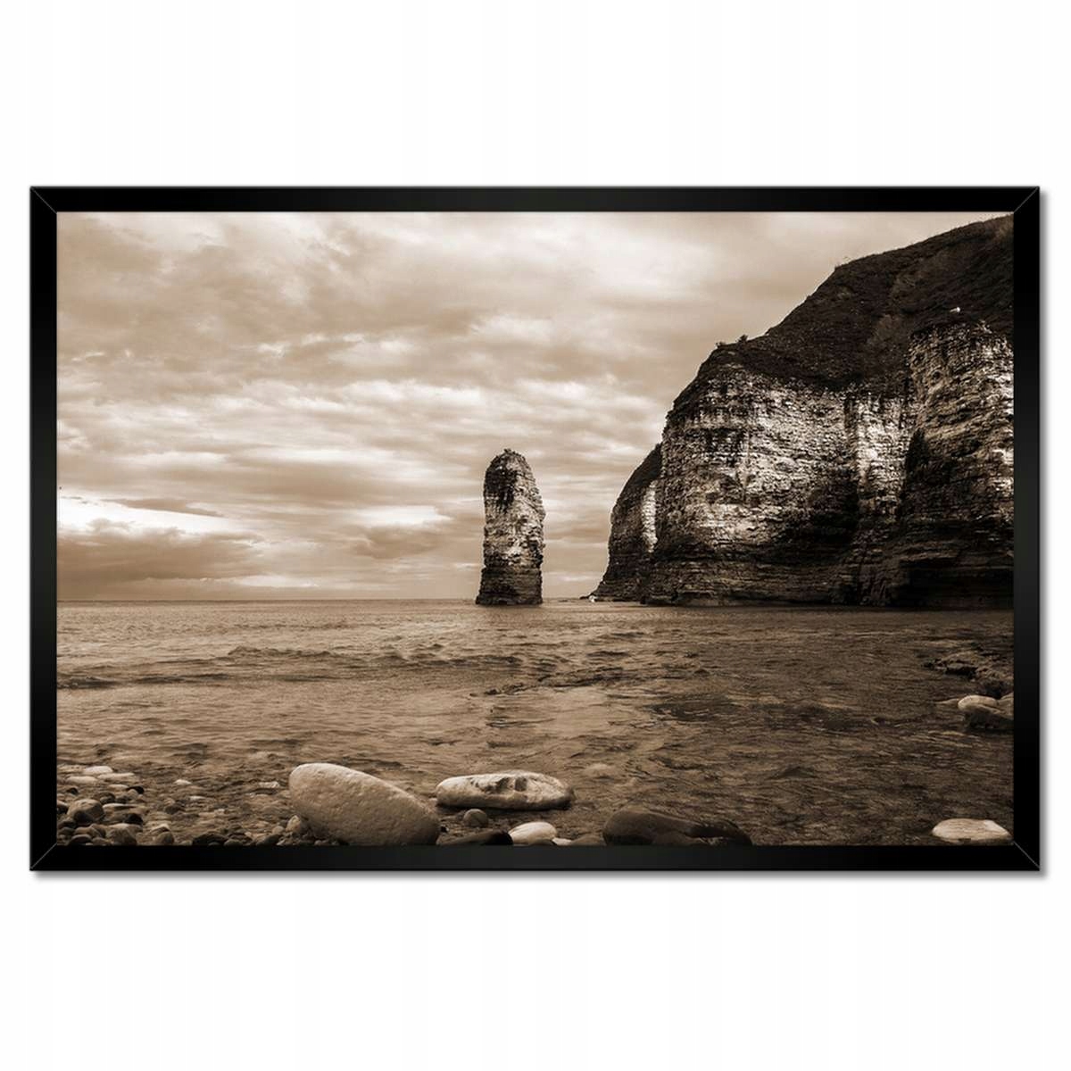 Plakáty v rámu 60x40 Fotografie Sepia Klif